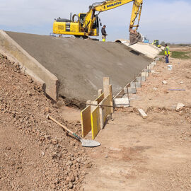 EMERGENCY WORK IN ZONE 8 QUINTO DE EBRO (ZONE A) OVERFLOWS OF THE EBRO RIVER