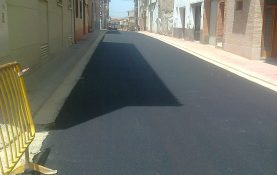 RENOVACION REDES SANEAMIENTO Y ABASTECIMIENTO CALLE DE LA PUEBLA DE ALFINDEN