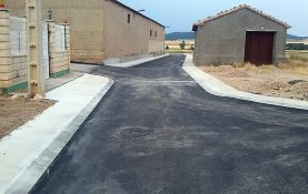 RENOVACION DE LA PAVIMENTACION DE PARTE DE LA CALLE BARRIO BAJO (DESDE LA CARRETERA A-2509 A LA REPLACETA) EN VILLARREAL DE HUERVA (ZARAGOZA)